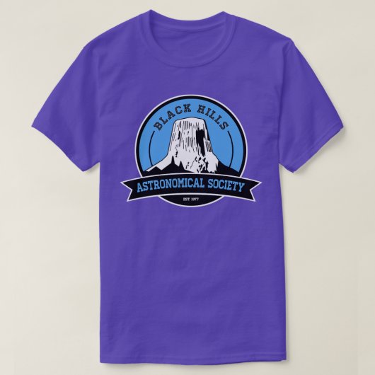 ブラックヒルズ天文学会 Tシャツ (デザイン正面)