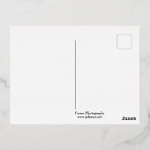 ブラックヒース近くのグロスバレーランドスケープ 箔シーズンポストカード (裏面)