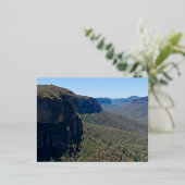 ブラックヒース近くのグロスバレーランドスケープ 箔シーズンポストカード (立ち正面)