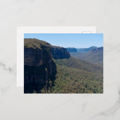 ブラックヒース近くのグロスバレーランドスケープ 箔シーズンポストカード (正面/裏面)