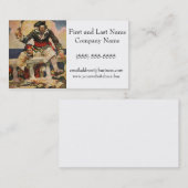 ブラックヒードバッカニアパイレートアンドメイトイラストレーション 名刺 (正面/裏面)