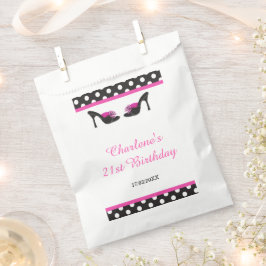 ブラックヒールシューズ 誕生日パーティー フェイバーバッグ