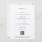 ブラックビクトリアン フレーム ウェディング 招待状 (裏面)