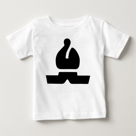 ブラックビショップ ベビーTシャツ (正面)