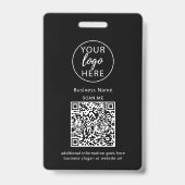 ブラックビジネスのQRコードバッジ バッジ (裏面)