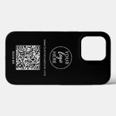 ブラックビジネスのQRコード Case-Mate iPhoneケース (裏面 (横))