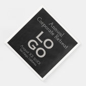 ブラックビジネスまたは企業のイベントカスタムロゴ (コーナー)