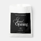 ブラックビジネスエレガントロゴ書道ありがとう フェイバーバッグ (正面)