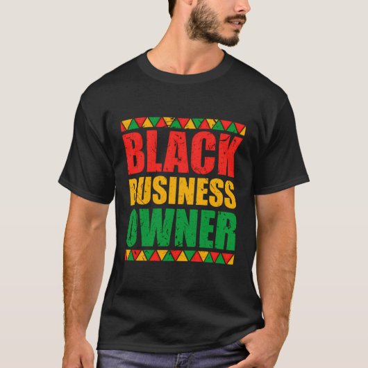 ブラックビジネスオーナーブラックCEO起業家 Tシャツ (正面)
