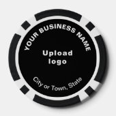 ブラックビジネスブランドトランプのポーカーチップ ポーカーチップ (裏面)