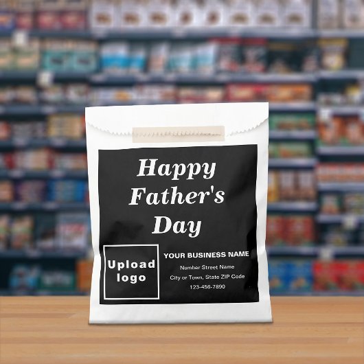 ブラックビジネスブランドファーザーズデイ紙バッグ フェイバーバッグ