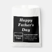 ブラックビジネスブランドファーザーズデイ紙バッグ フェイバーバッグ (正面)