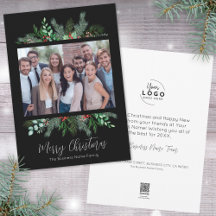 ブラックビジネスモダンメリークリスマス