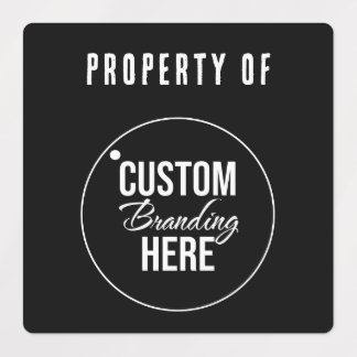 ブラックビジネスロゴラベルのプロパティ ラベル