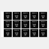 ブラックビジネスロゴラベルのプロパティ ラベル (シート)