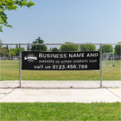 ブラックビジネスロゴ会社の屋外10'長ビニール 横断幕 (インサイチュ)