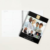 ブラックビジネスロゴ写真コラージュ2025 プランナー手帳 (ディスプレー)