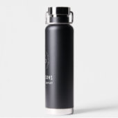 ブラックビジネスロゴ建築会社 ウォーターボトル (背面)