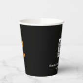 ブラックビジネス企業のロゴqrコード 紙コップ (左)