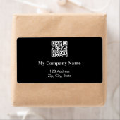 ブラックビジネスqrコード差出人住所出荷 ラベル (インサイチュ)