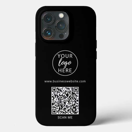 ブラックビジネスQRコード Case-Mate iPhoneケース (裏面)