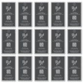 ブラックビジミニマルネスロ感謝していゴボックスのシールのラベル シール (正面)