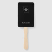 ブラックビジモダンネスのロゴのカスタムプロモーション ハンドファン (裏面)