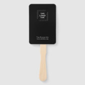 ブラックビジモダンネスのロゴのカスタムプロモーション ハンドファン (正面)