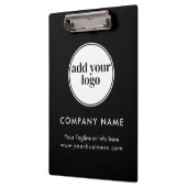 ブラックビジモダンネスカスタム会社のロゴ クリップボード (左)