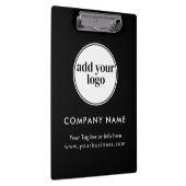 ブラックビジモダンネスカスタム会社のロゴ クリップボード (右)