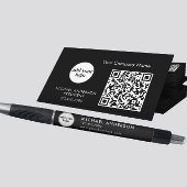 ブラックビジモダンネスカスタム会社のロゴ ボールペン