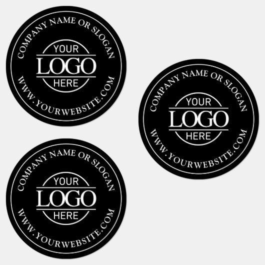 ブラックビジモダンネスロゴのプロモ企業のーション ラベル (グループ)