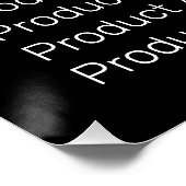 ブラックビジモダンネスロゴ価格表テンプレート ポスター (コーナー)