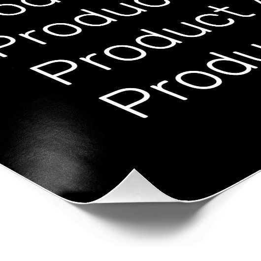 ブラックビジモダンネスロゴ価格表テンプレート ポスター (コーナー)