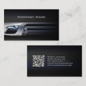 ブラックビスタイリッシュ車のジネスカード 名刺 (正面/裏面)