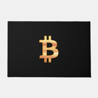 ブラックビットコインベンドレディドアマット ドアマット