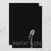 ブラックビップフェスティバルシャワーパーソナライズされた招待状 招待状 (正面/裏面)