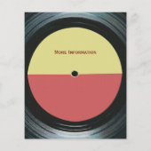 ブラックビニールミュージックレコードレーベルイベントフライヤー チラシ (裏面)