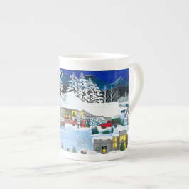 ブラックビュッテコーヒーマグ1 ボーンチャイナマグカップ