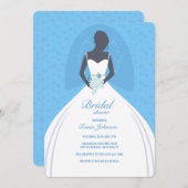 ブラックビューティフルブライドブライダルシャワー 招待状 (正面/裏面)