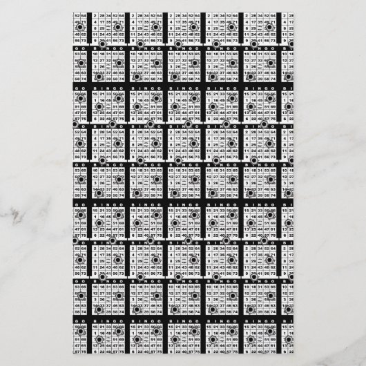 ブラックビンゴカード (正面)