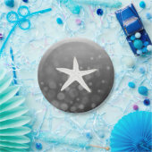 ブラックビーチをテーマにしたヒトデ紙プレート ペーパープレート (パーティー)