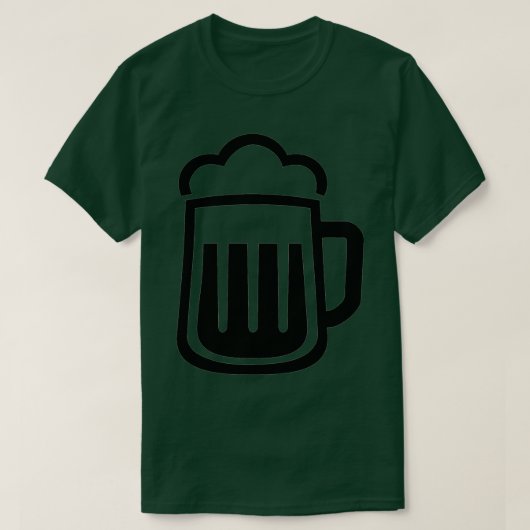 ブラックビールアイコン Tシャツ (デザイン正面)