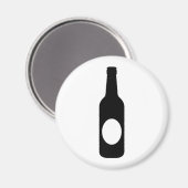 ブラックビールボトル マグネット (正面/裏面)