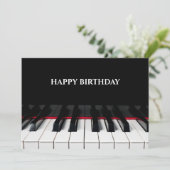 ブラックピアノ鍵タッツハッピーバースデー シーズンカード (スタンド正面)