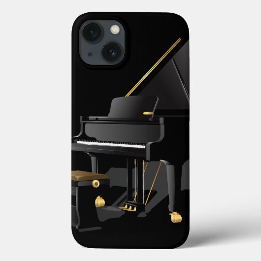 ブラックピアノ Case-Mate iPhoneケース (裏面)