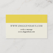 ブラックピエバルグレートダネス 名刺 (裏面)