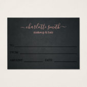 ブラックピエレガントックビジネスのギフト券 (裏面)