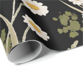 ブラックピエレガントンクデイジーパンパスグラススナップドラゴン ラッピングペーパー (ロールコーナー)