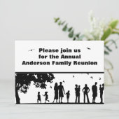 ブラックピクニックグラフィックファミリー懇親会 | ファミリ名 招待状 (スタンド正面)